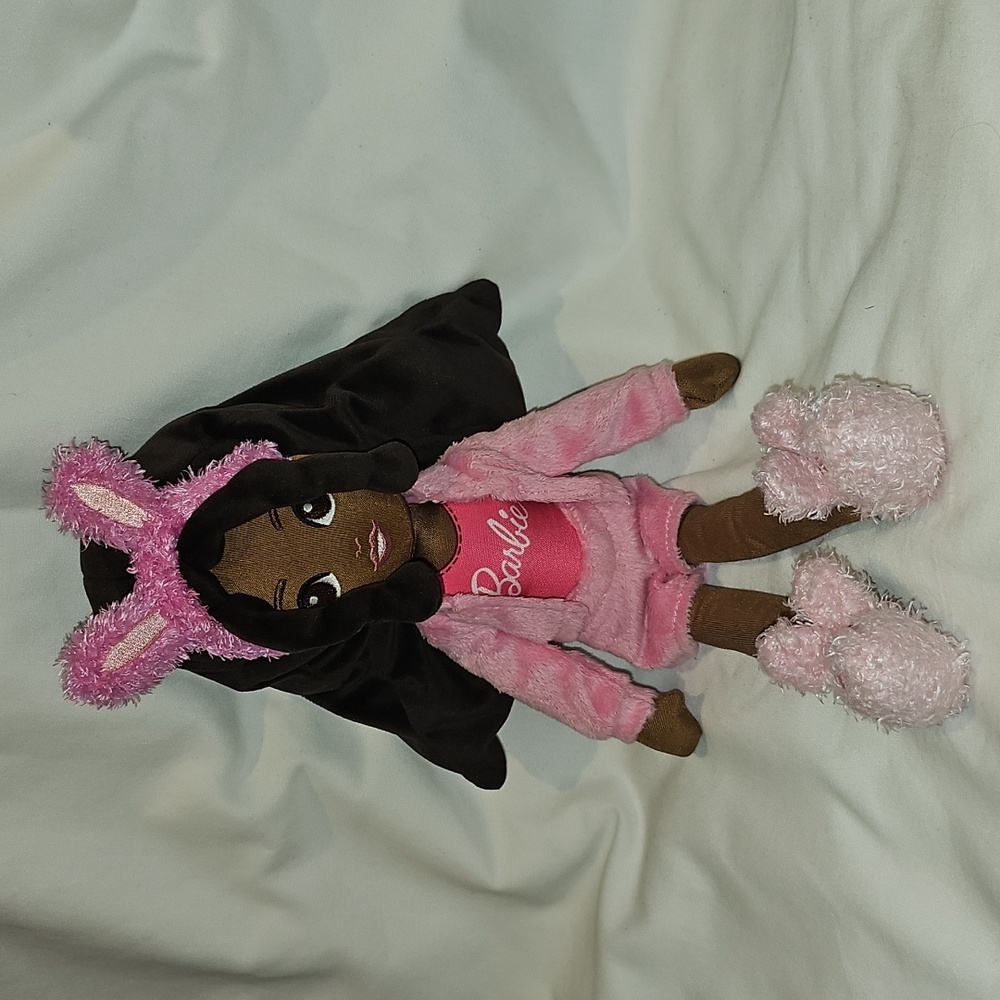 Sweet Dreams Barbie Brooklyn Plush Soft Doll, in Bedtime Outfit w/Bunny Slippers